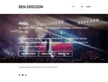 Tablet Screenshot of bengregson.com